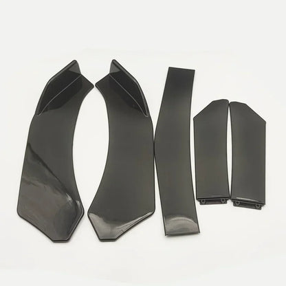 Kit universel de lèvre de pare-choc avant de voiture, 5 pièces, séparateur de becquet ABS, séparateur de lèvre Canard, accessoires universels de voiture