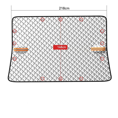 Couverture de pare-brise de voiture magnétique hiver glace neige poussière givre garde UV protecteur voiture fenêtre avant pare-soleil couverture extérieure