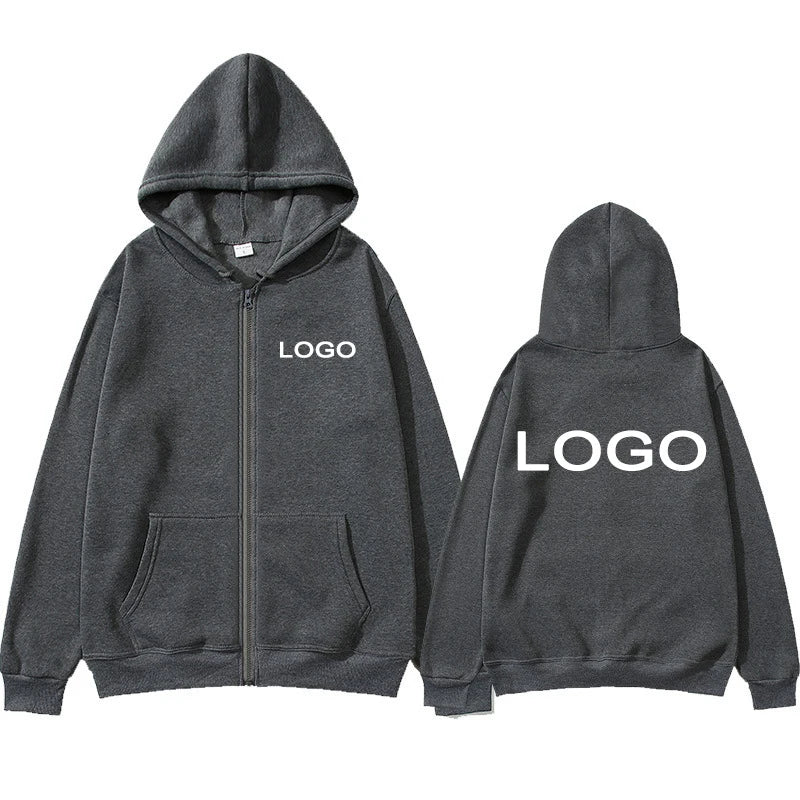 Sweat à capuche imprimé personnalisé pour hommes et femmes, fermeture éclair, ample, vêtements décontractés, mode, manches longues, pull à capuche, personnalité