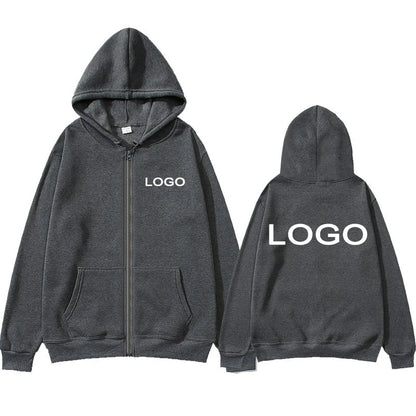 Sweat à capuche imprimé personnalisé pour hommes et femmes, fermeture éclair, ample, vêtements décontractés, mode, manches longues, pull à capuche, personnalité