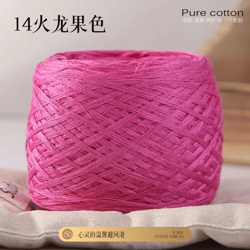 Fil de coton de bambou 100g pour tricoter le fil de coton, ligne Croche, tissu en soie de styliste, frais en été, fil pour bébé tricoté