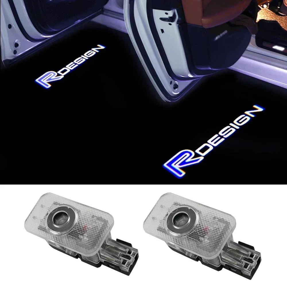Lumières de bienvenue pour porte de voiture, projecteur Led, décoration pour Volvo XC90 V90 V60 XC60 V40 S80 S60 S90 C40 XC40 V70 XC70 C30 C70