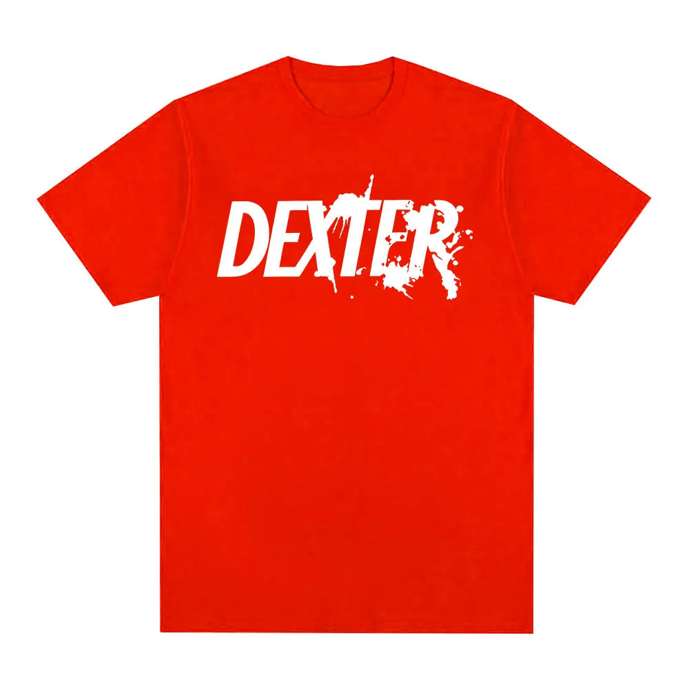 TV Play Dexter Morgan Logo imprimé T-shirts hommes femmes vêtements décontracté surdimensionné à manches courtes T-shirt en coton de haute qualité