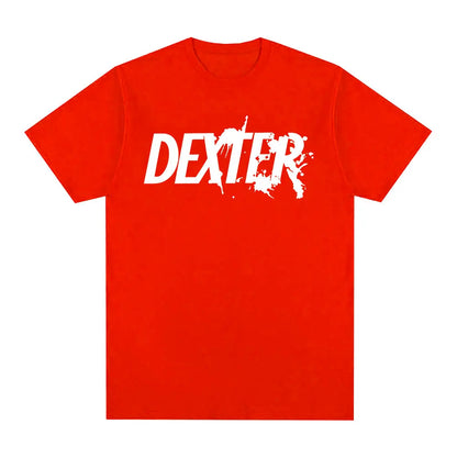 TV Play Dexter Morgan Logo imprimé T-shirts hommes femmes vêtements décontracté surdimensionné à manches courtes T-shirt en coton de haute qualité