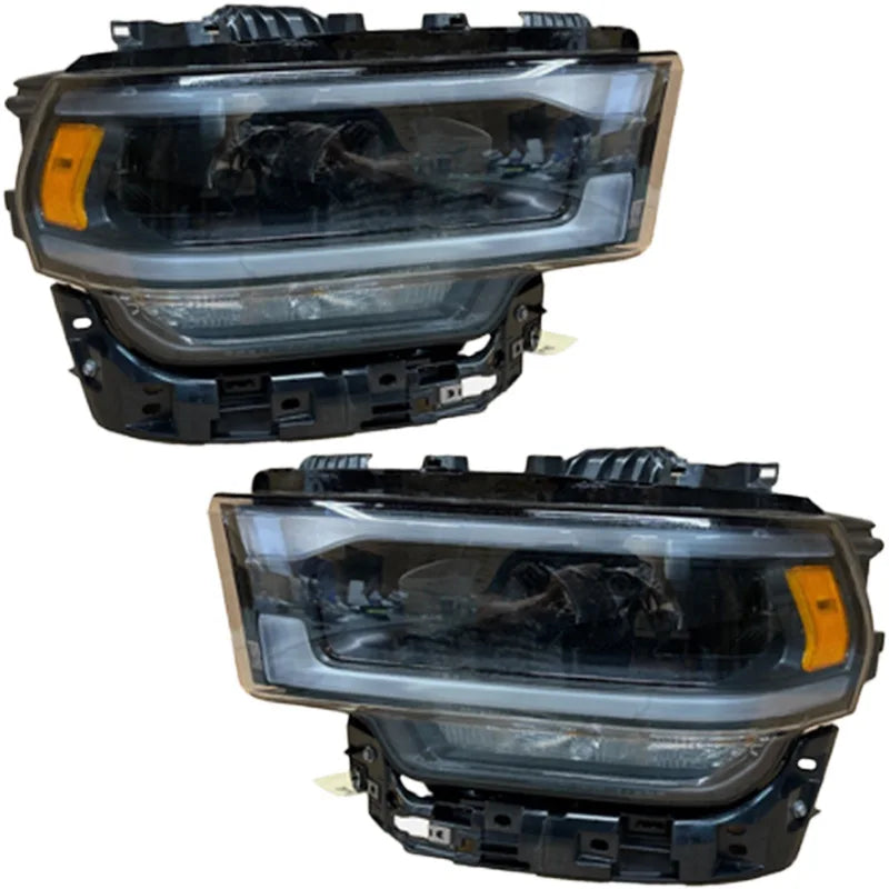 Convient aux phares Dodge RAM 2500 2019-2022 68360178AC 68360179AC phares à cadre blanc