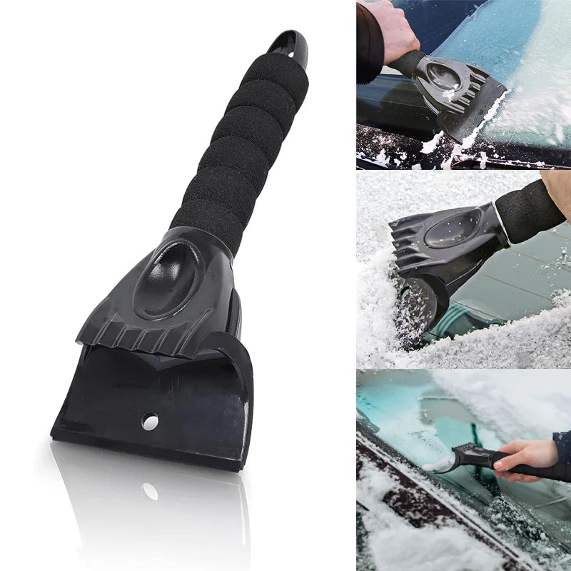 Grattoirs à glace pour pare-brise de voiture, grattoir à neige avec serviette, véhicule, outils d'élimination du gel de neige, Mini brosse à glace, pelle, utilisation en hiver