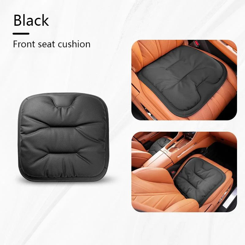 Housse de siège de voiture universelle en cuir, housse de coussin de taille pour siège de voiture, quatre saisons, coussin de Protection pour sièges intérieurs automobiles, accessoire de voiture