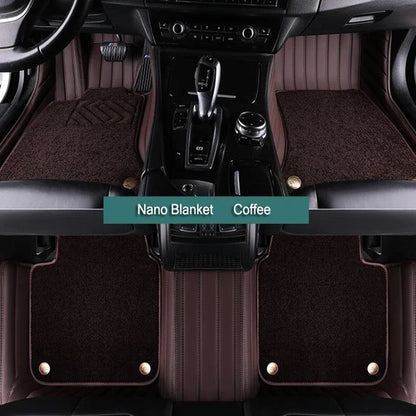 Tapis de sol de voiture personnalisé pour KIA Carnival Sedona VQ, Double couche, accessoires, doublures de sol en cuir, accessoires de voiture
