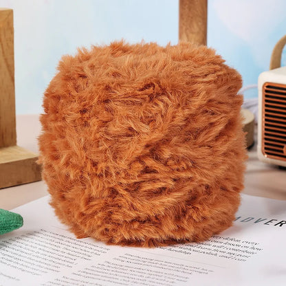 Fil de fourrure Super doux, 1 œuf de 100 grammes, fil de fausse fourrure épais et moelleux pour cils, accessoires et couvertures pour écharpe tricotée au Crochet