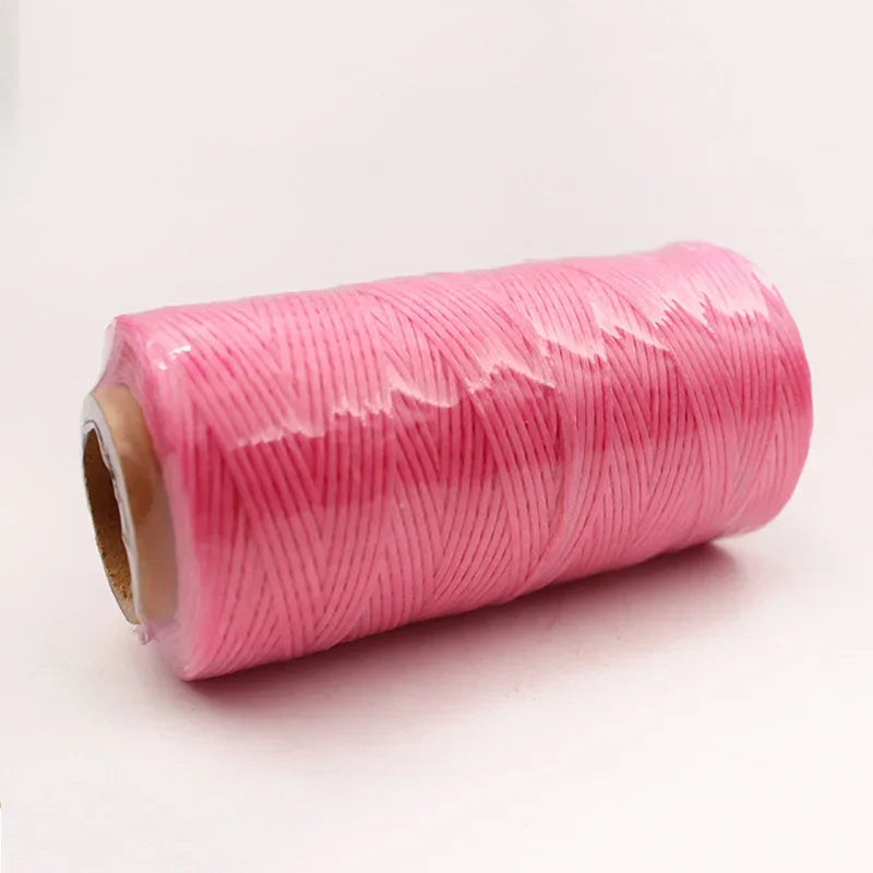 Grand rouleau de fil ciré pour couture du cuir, 0.8mm, 270M, pour la couture à la main, bricolage et matériel de reliure, accessoires, corde tissée 150D