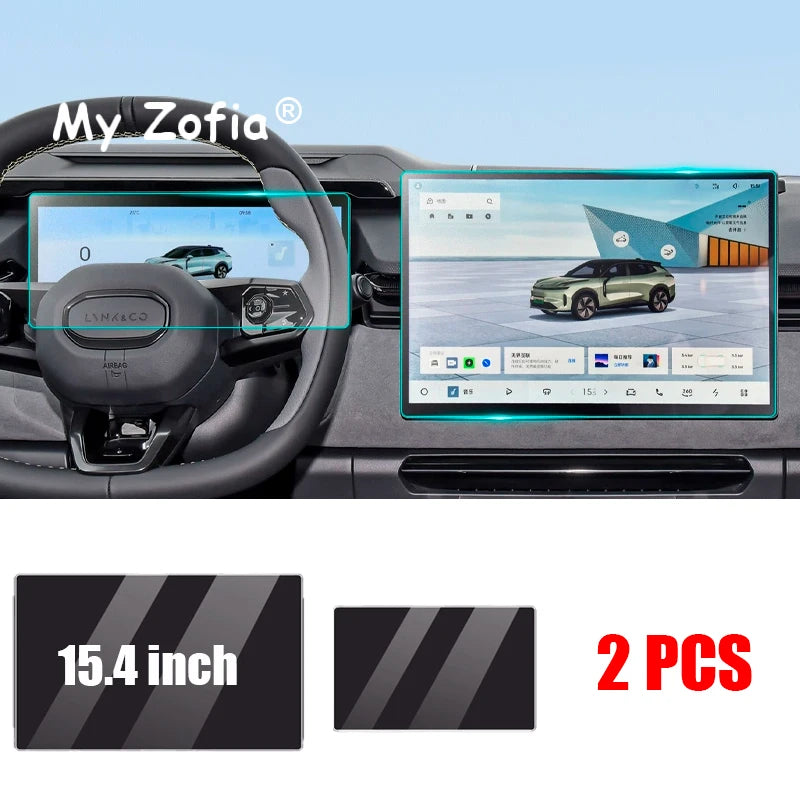 Pour Lynk & Co 08 EMP 2024 2025 voiture film de verre trempé LCD voiture gps Navigation et tableau de bord écran film protecteur accessoires
