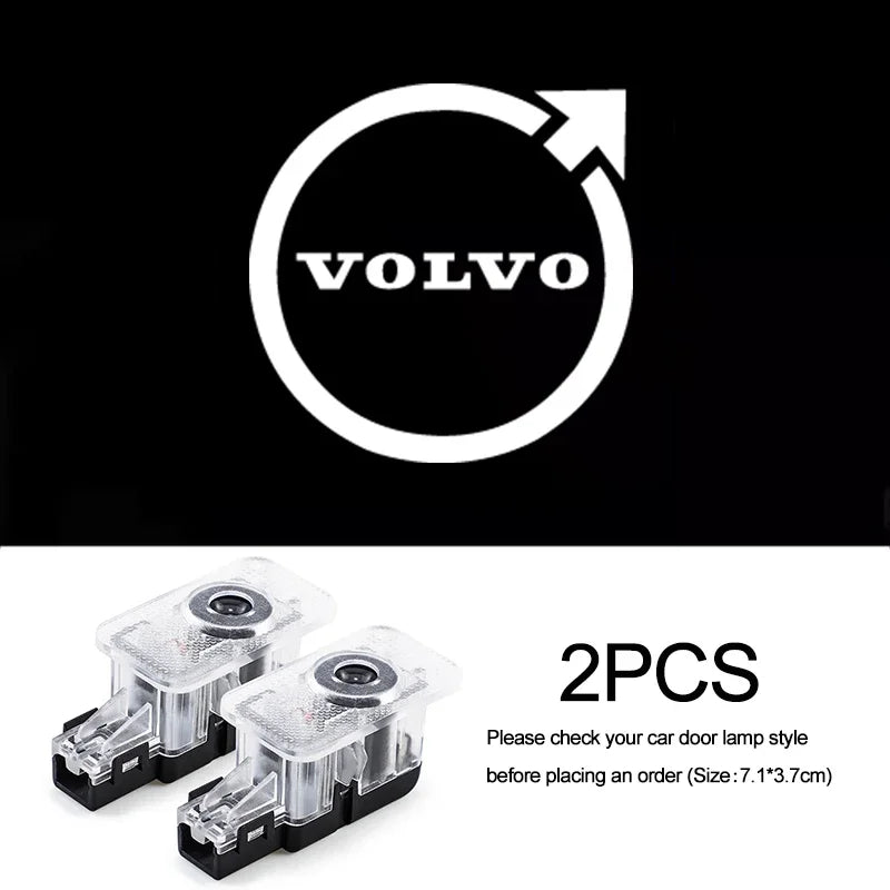 Lumière de Projection LED pour porte de voiture, lumière de bienvenue pour Volvo XC90 V90 V60 XC60 V40 S80 S60 S90 C40 XC40 V70 XC70 C30 C70 E