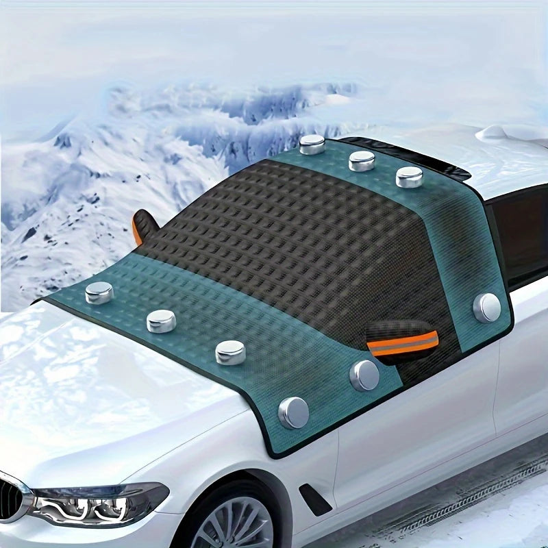 LEIBOO – couverture de pare-brise de voiture, bouclier de neige imperméable, auvent d'extérieur d'hiver, demi-couvercle de protection, pare-soleil de fenêtre avant
