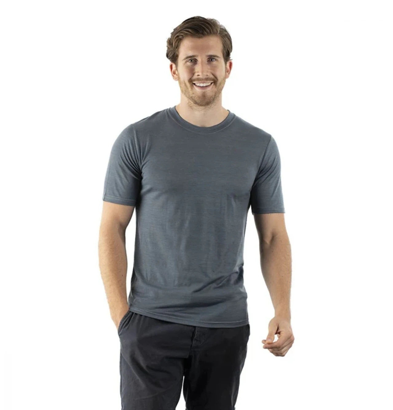 T-Shirt avec couche de Base en laine mérinos pour hommes, 180GSM, évacuant l'humidité, respirant, séchage rapide, Anti-odeur, taille ASIA