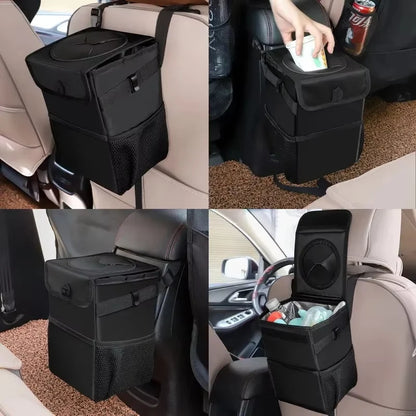 Poubelle de voiture Portable, boîte de rangement pliable, organisateur de véhicule multifonctionnel, poubelle de voiture, poubelle de rangement compacte pour l'intérieur de la voiture