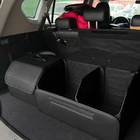 Boîte de rangement en cuir PU, organisateur de rangement de coffre de voiture pliable polyvalent, organisateur de coffre de voiture, rangement d'accessoires automobiles