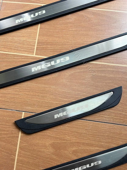 Pour SAIC MGU9 2025 2026 U9 Pick-up, plaque de protection de seuil de porte, garniture de seuil de porte, pédale de bienvenue, protection de seuil, accessoires de voiture