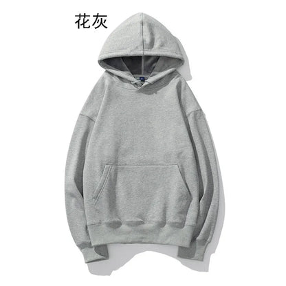 Pull en peluche à épaules dénudées pour hommes, Logo personnalisé, ample, couleur unie, grande taille, Hip-hop, rue, pull vierge