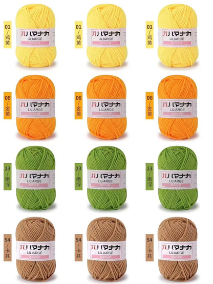 12 pièces 300g fil de lait fait à la main grossier bricolage tissage boule de fil pour pull chapeau écharpe et autres vêtements doux Crochet fil à tricoter