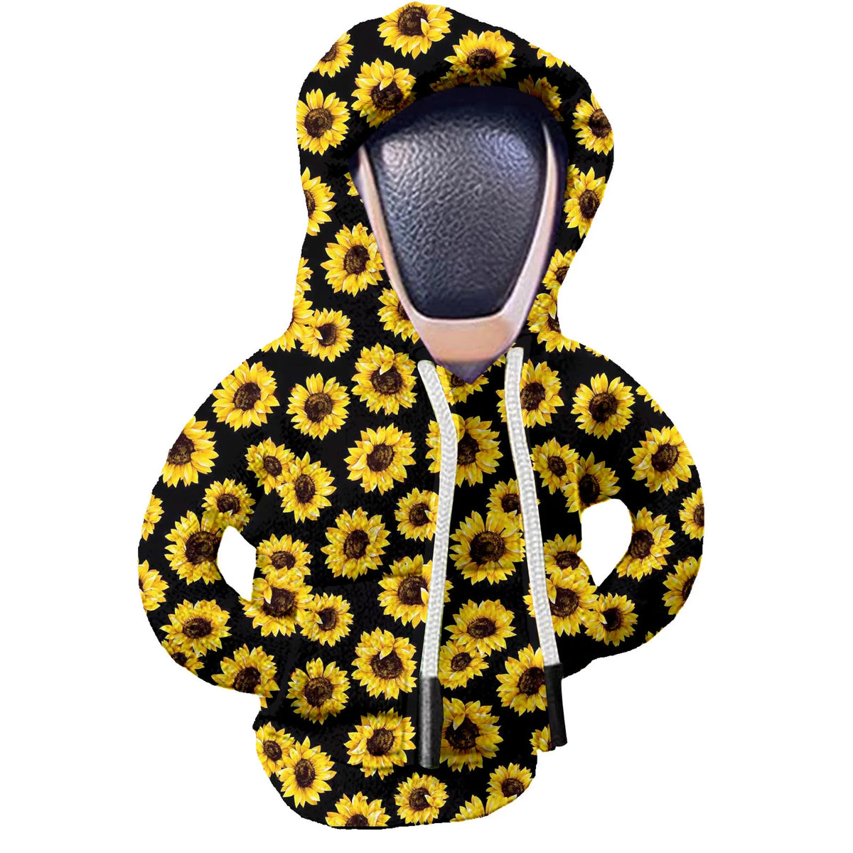 Housse de pommeau de levier de vitesse créative, sweat à capuche pour levier de changement de vitesse de voiture, Protection contre les mains en sueur pour joyeux noël et nouvel an