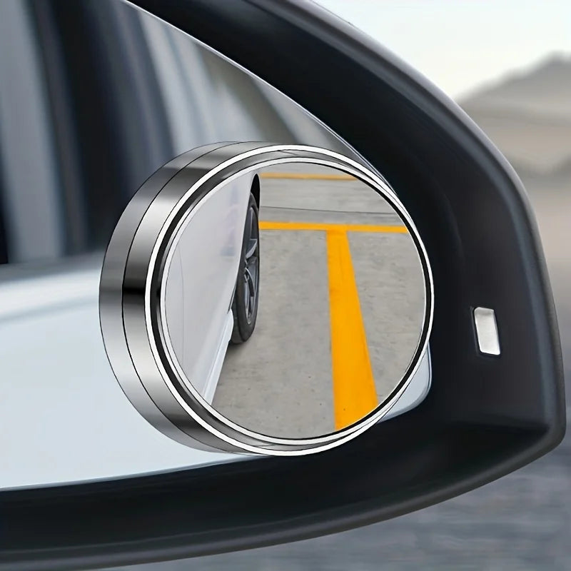 Rétroviseur de voiture, petit miroir circulaire, miroir auxiliaire grand angle haute définition, Surface convexe