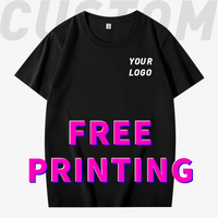 T-shirt personnalisé gratuit impression Logo Image vêtements de travail bricolage haut à manches courtes 100% coton entreprise broderie équipe Culture chemise