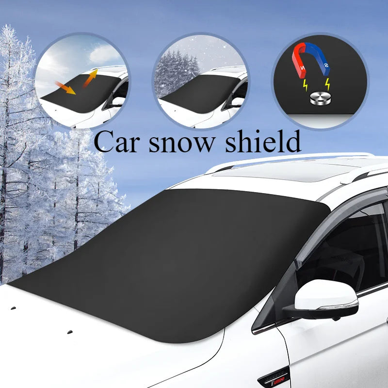 Bouclier de neige magnétique pour voiture, protection solaire épaisse contre le gel et la protection solaire pour voiture