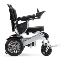 Fauteuil roulant électrique pliant automatique léger, cadre en alliage d'aluminium, avant et arrière
