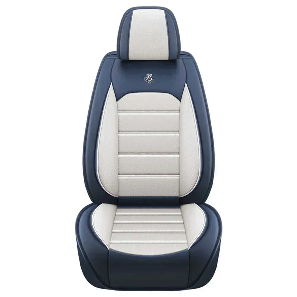 Ensemble complet de housses de siège de voiture en cuir PU, protection de banc fendue avant et arrière, quatre saisons universelles, adaptées à la plupart des accessoires de voiture SUV