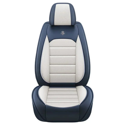 Ensemble complet de housses de siège de voiture en cuir PU, protection de banc fendue avant et arrière, quatre saisons universelles, adaptées à la plupart des accessoires de voiture SUV