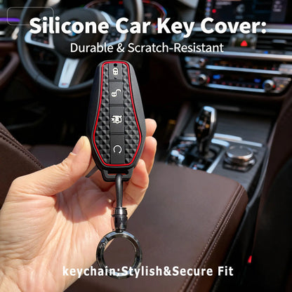 Pour BYD Sealion 7 Seal Song Plus Dolphin King Atto 3 Qin Plus Tang Destroyer E7 – Housse de clé de voiture, coque de protection, porte-clés, étui pour télécommande