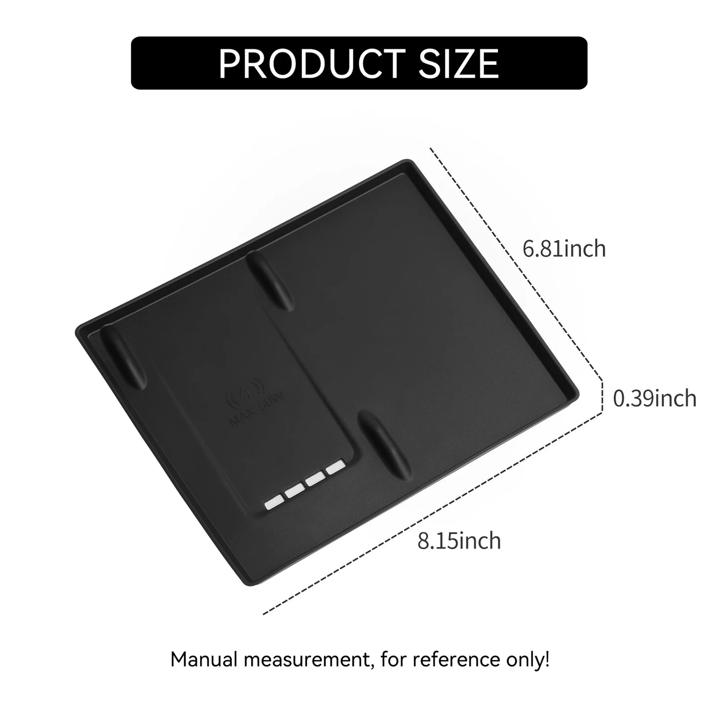 Tapis de chargement sans fil antidérapant pour BYD Tang L 2025, tapis de protection pour chargeur de téléphone de voiture, accessoires d'intérieur
