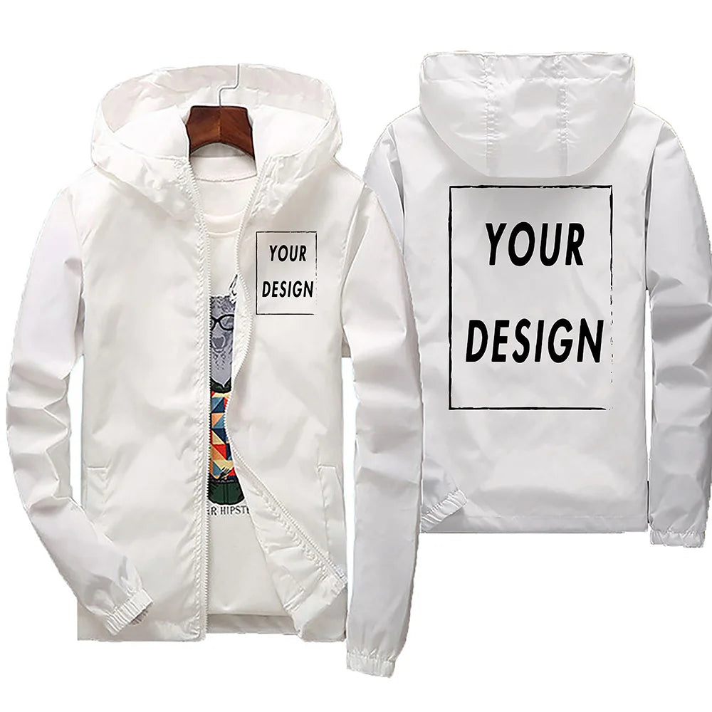 2025 printemps et automne hommes coupe-vent à capuche jachère veste voyage Camp Out escalade fermeture éclair hommes coupe-vent veste