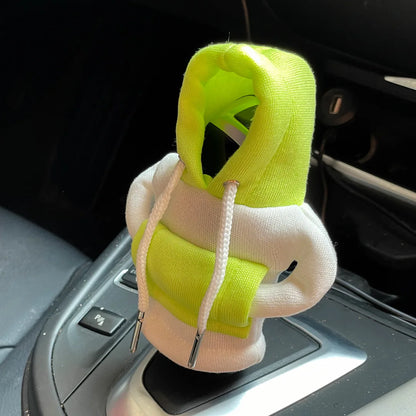 Sweat à capuche à la mode pour voiture, couvercle de pommeau de levier de vitesse, poignée manuelle, décoration de levier de vitesse, accessoires d'intérieur automobile, nouvelle collection 2024