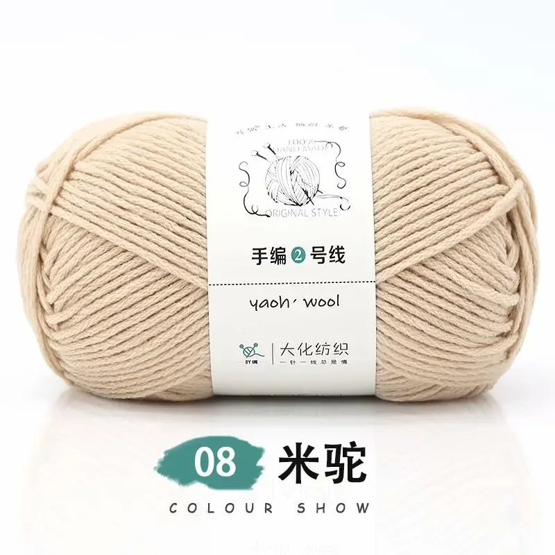 Fil de Coton Crocheté à la Main, 100g, Bricolage, Laine pour Bébé, Écharpe, Veste, Pull