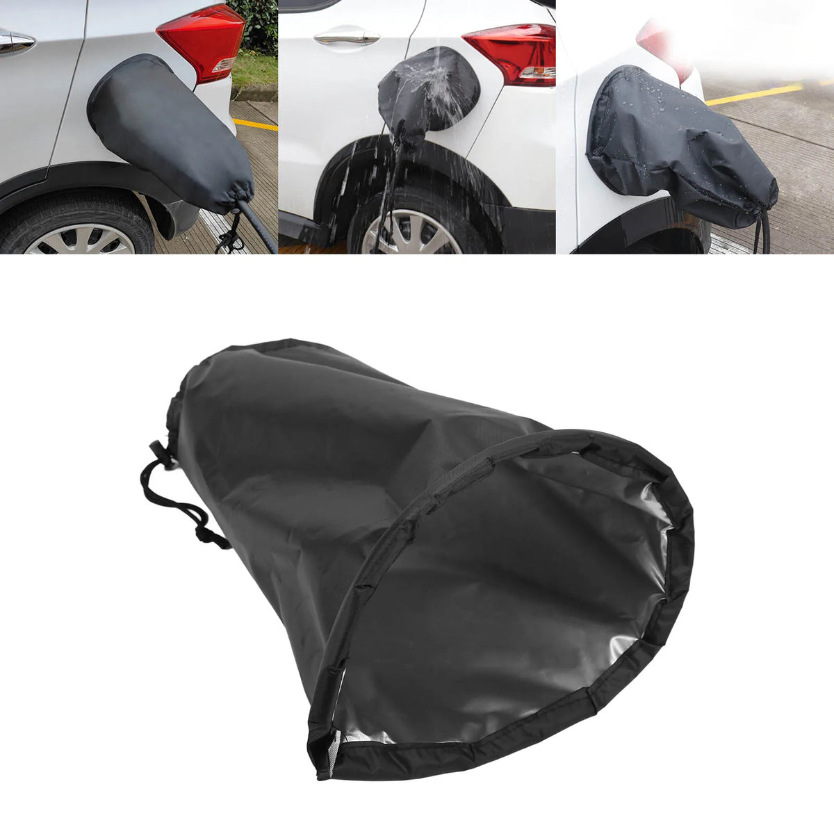 Couverture résistante aux intempéries, Port EV, étanche, poussière solaire, forte Adsorption magnétique pour voiture électrique