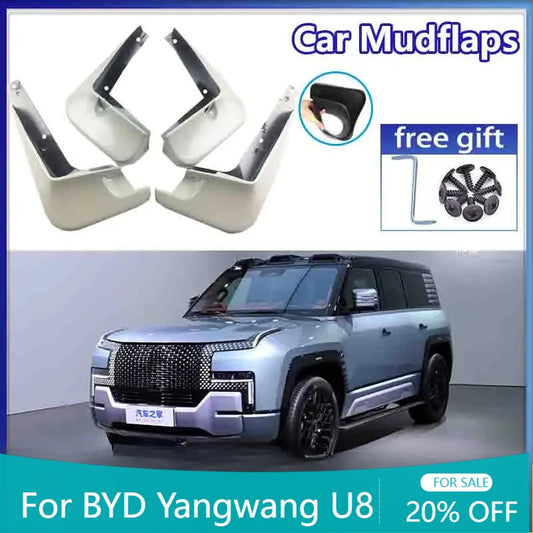 Garde-boue de roue avant, peinture de cuisson, garde-boue de voiture, accessoires automobiles pour BYD Yangwang U8 2023 2024 2025