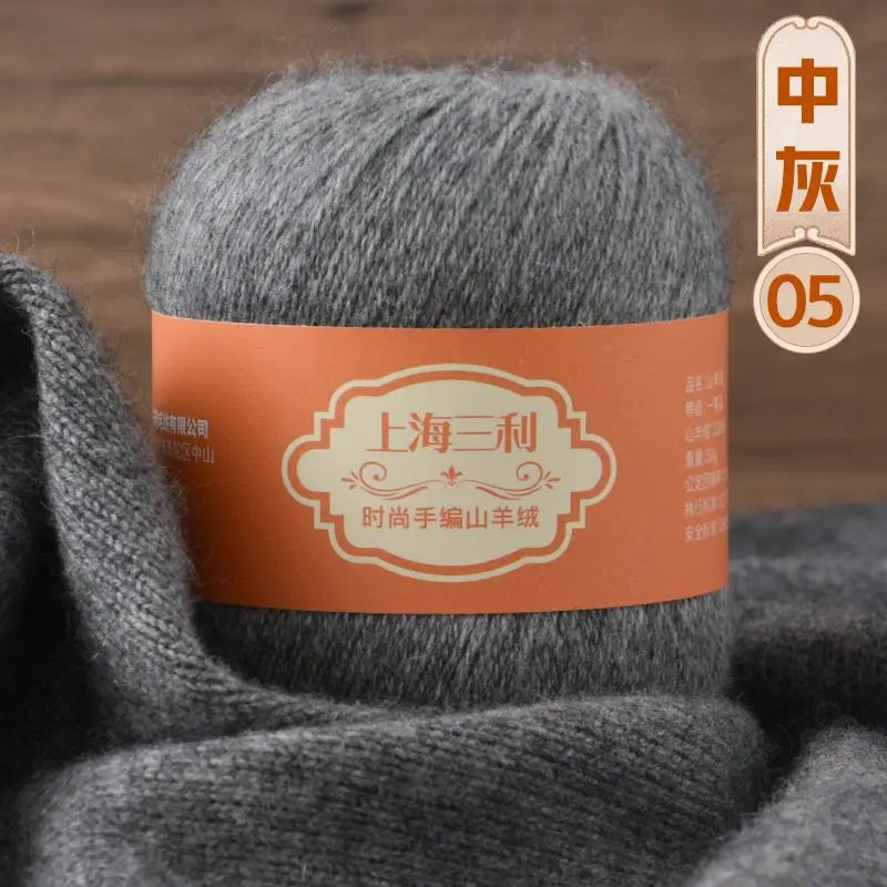 Fil de cachemire mongol chaud 100 g/ensemble, 3 plis, pour pull, gants, Crochet, écharpe à tricoter, fil de laine, doux pour la peau, uni, 100%