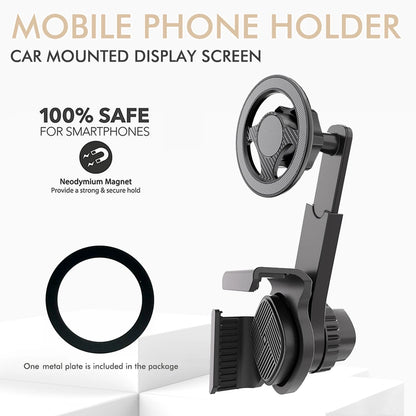 Support de téléphone portable pour écran d'affichage monté sur voiture, Rotation libre à 360 degrés, support pliable utilisé pour voiture et véhicule électrique