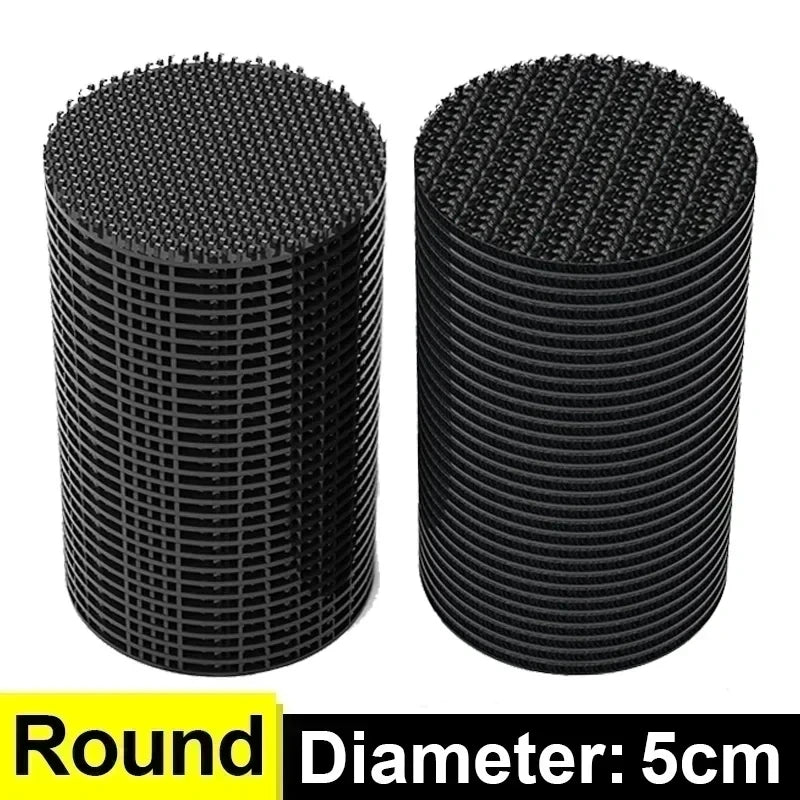 Autocollants en fibre de carbone pour tapis de voiture, double face, haute adhérence, patchs pour tapis de sol, tapis de pied pour la maison, bandes coordonnantes, nouveaux patchs