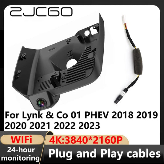 ZJCGO-Enregistreur vidéo de caméra de tableau de bord pour Lynk & Co 01 PHEV, DVR de voiture, 4K, WiFi, 3840x2160, 2018, 2019, 2020, 2021, 2022, 2023
