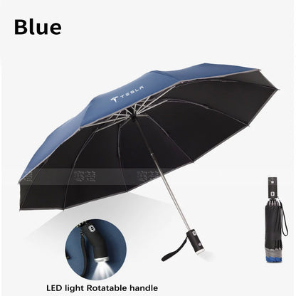Pare-soleil pliable et automatique pour voiture, lumière Led, coupe-vent, pour Tesla modèle 3 modèle Y modèle S modèle X Cybertruck Beast Roadster