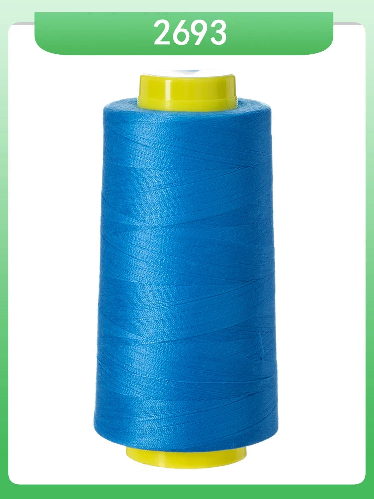 Fil à coudre ultra-fin 602-fil en polyester semblable à la soie à grande vitesse 60s/2 5000m, pour machine à broder et travaux d'aiguille délicats
