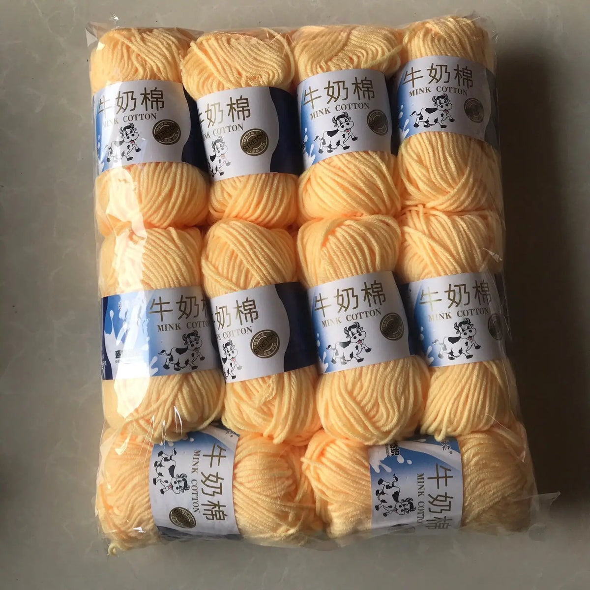 Fil de laine et de coton au lait, 500g, fil au Crochet pour écharpe tricotée à la main, pull, sacs de poupées, bricolage, fournitures de tricot au Crochet, 10 pièces/lot
