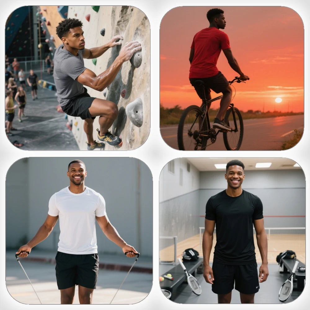 5 pièces hommes séchage rapide à manches courtes salle de sport course évacuation de l'humidité col rond T-Shirt exercice d'entraînement Sport chemise hauts léger