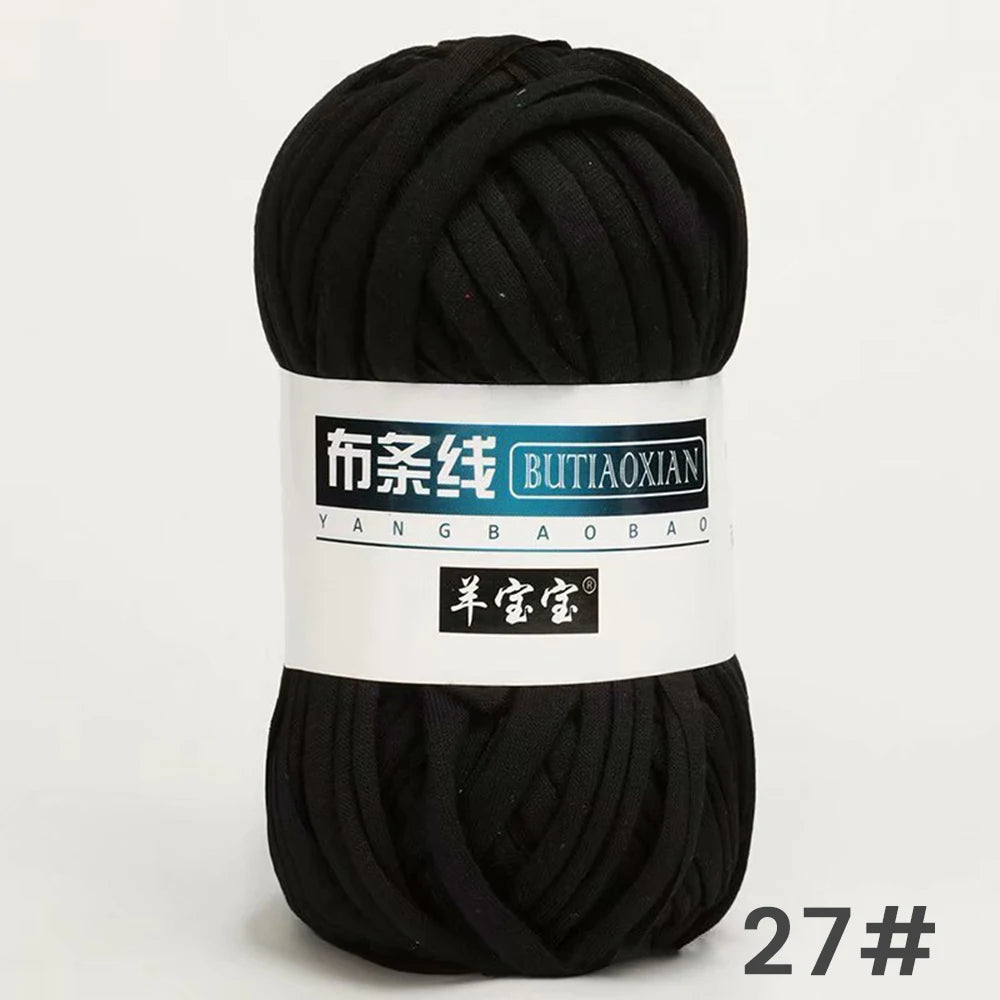 Fil épais de 100g, tissu coloré Super doux, bande de fil pour tricoter à la main, sac tissé, panier de tapis, matériel tricoté à la main, bricolage