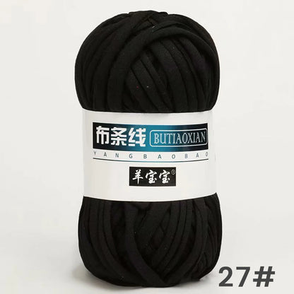 Fil épais de 100g, tissu coloré Super doux, bande de fil pour tricoter à la main, sac tissé, panier de tapis, matériel tricoté à la main, bricolage