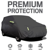 S-XXL couverture de voiture berline couvertures complètes avec bande réfléchissante Protection solaire anti-poussière et étanche UV résistant aux rayures universel