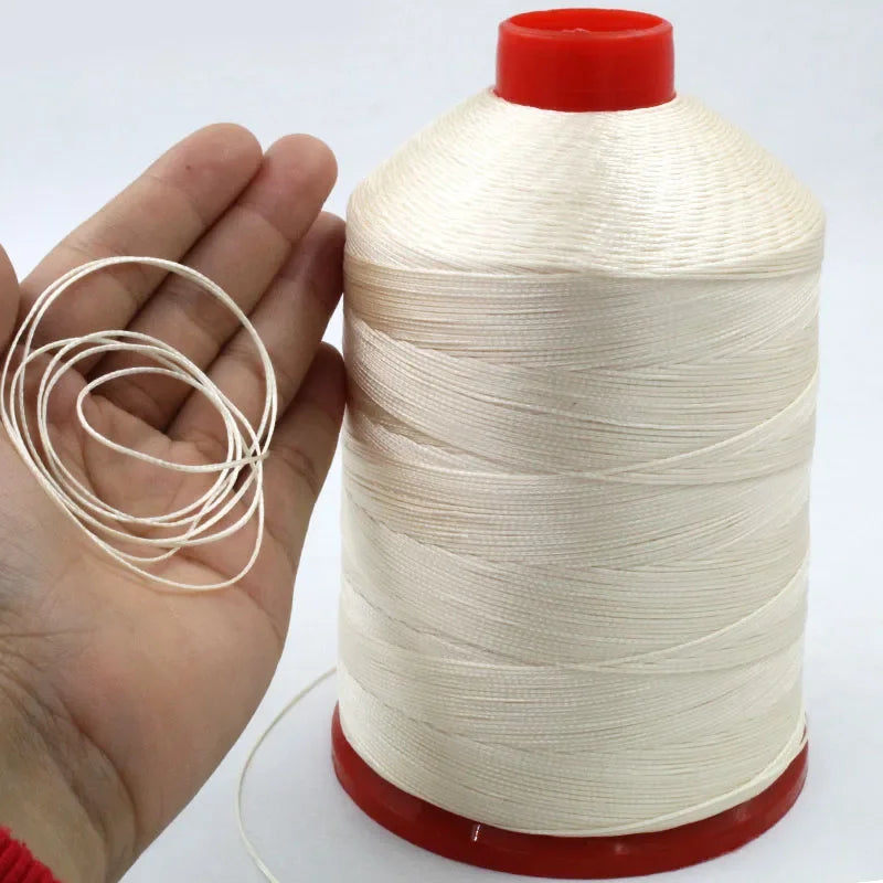 Fil de Cuir Polyester à 16 Brins, Creux, Crochet Fait à la Main, Bracelet Tissé, Pompon, 1mm, 210D