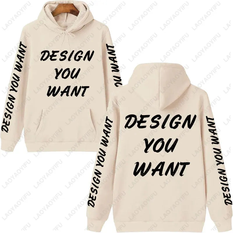 Sweat-shirt personnalisé avec photo, sweat-shirt confortable et chaud pour l'automne, unisexe, décontracté, texte imprimé personnalisé, sweat-shirt DIY tendance